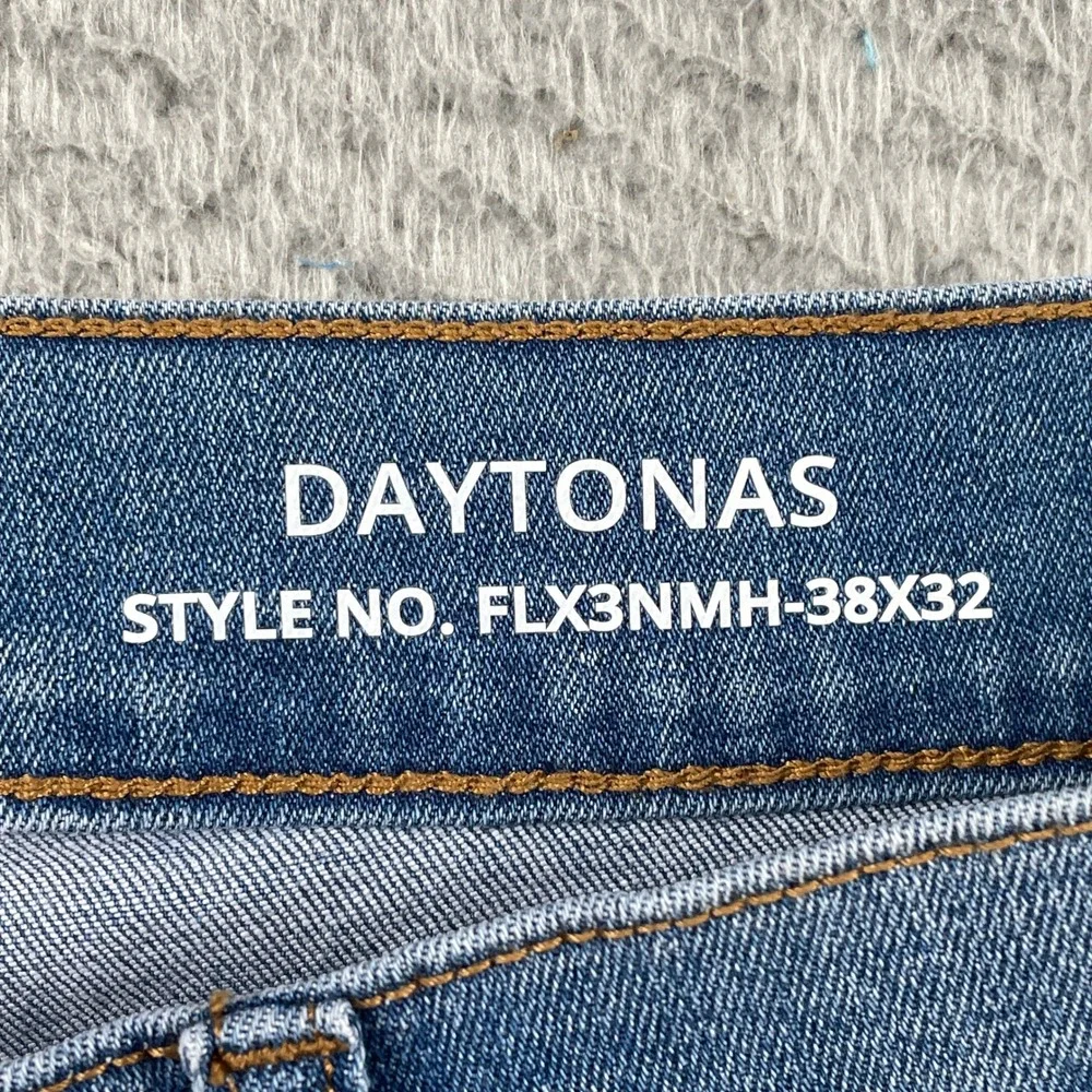 Mugsy Jeans Men 38x32 Blue Daytonas FLX3NMH Stretch Denim Light Wash Pants